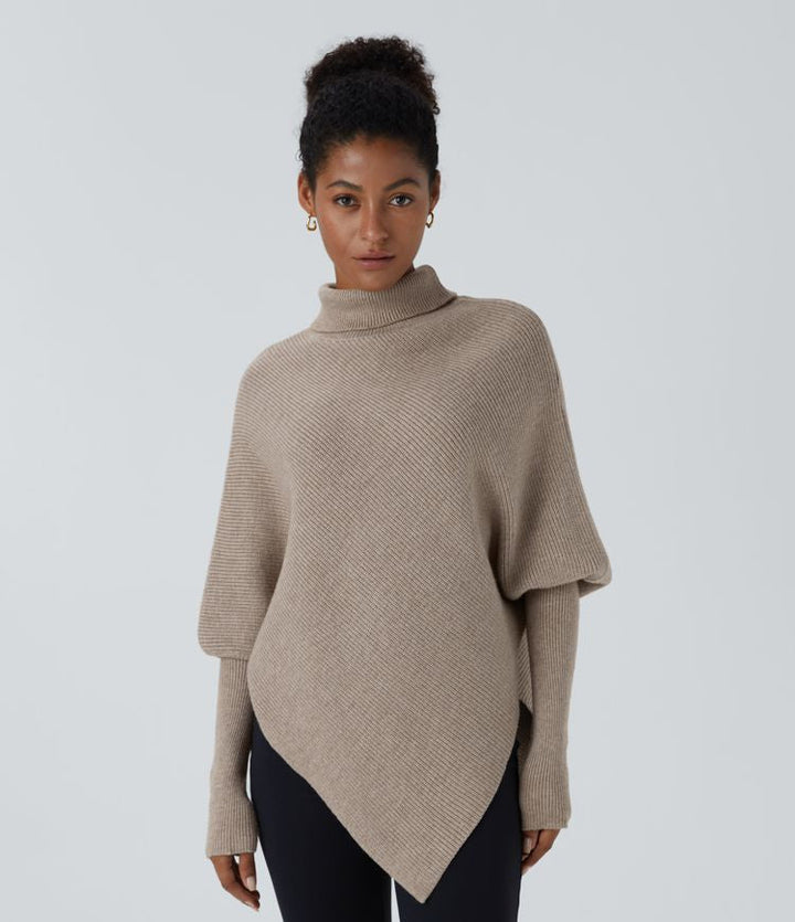Amaya™ – Asymmetrischer Rollkragenpullover
