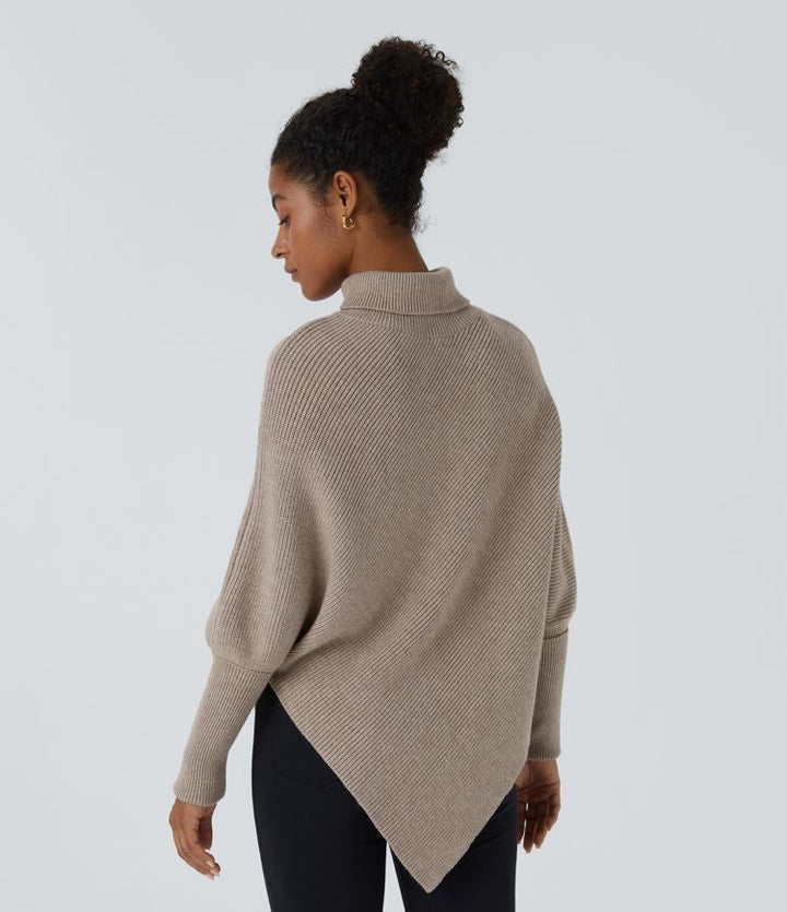 Amaya™ – Asymmetrischer Rollkragenpullover