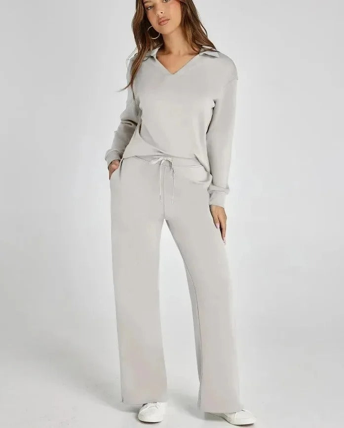 Carly™ - Elegantes Schlaghosen-Set mit hoher Taille