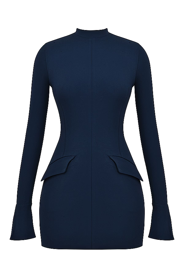 Gianna™ - Gestricktes Bodycon-Taschen-Minikleid für mühelosen Chic