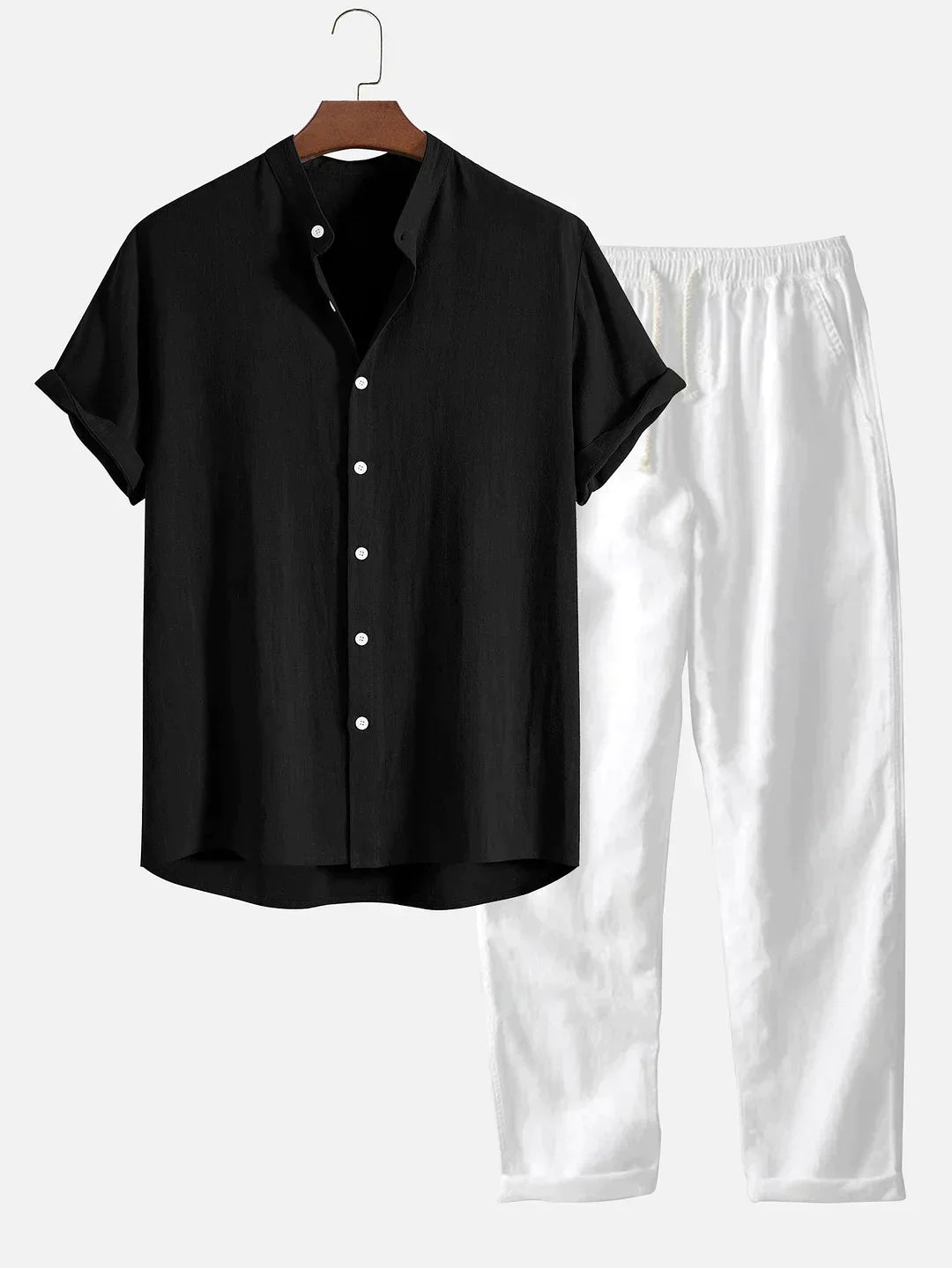 Jonas™ Hemd mit Kragen und Leinenhose