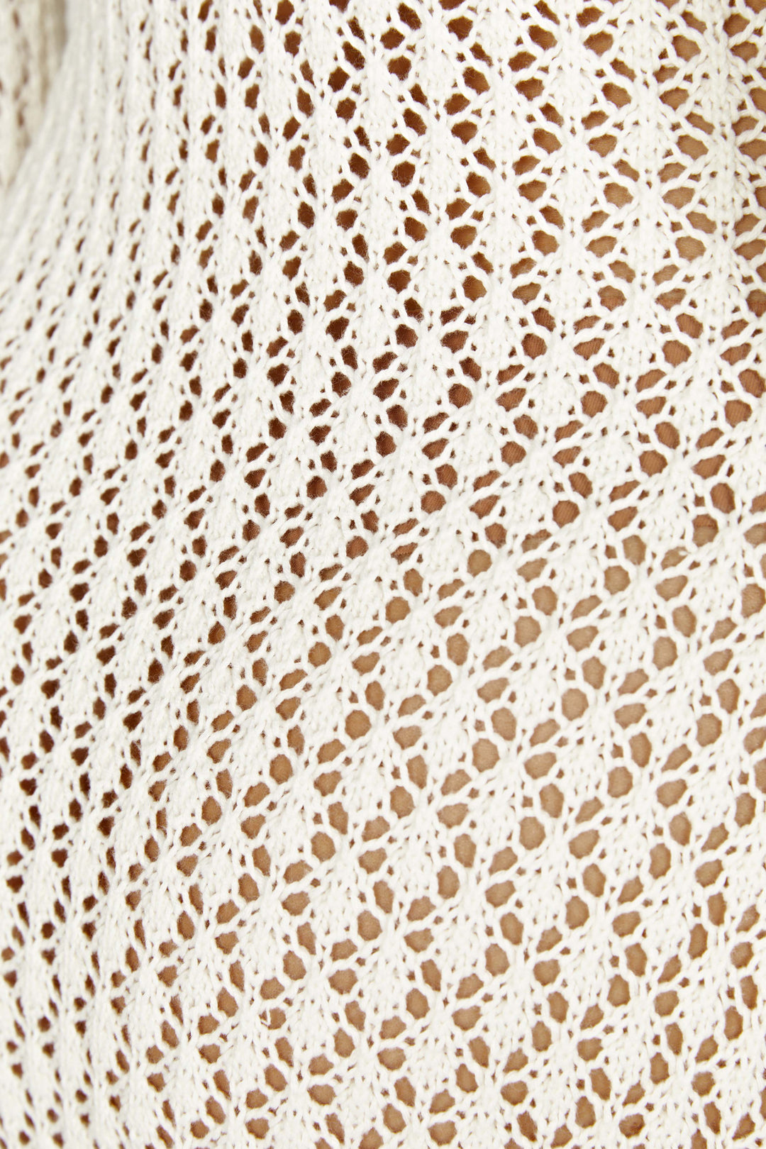Hanna™ -  Weißer lang gestrickter Überwurf
