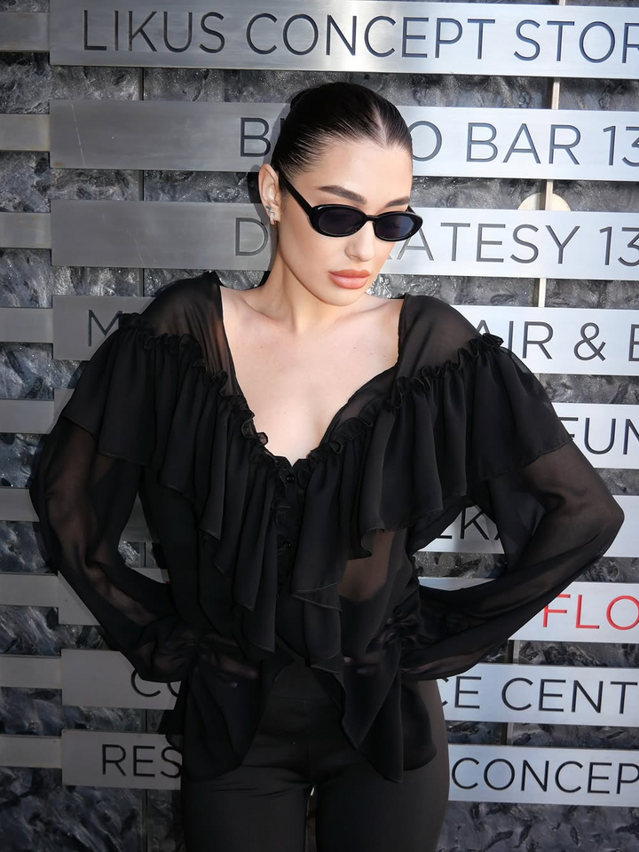 Jolie™ - Transparente Chiffonbluse