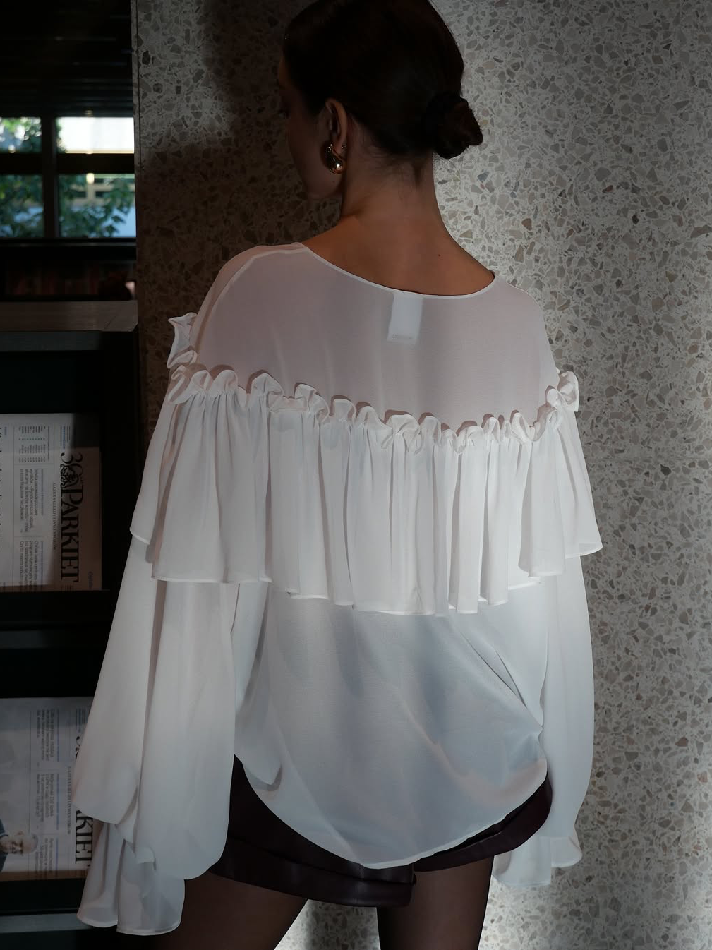 Jolie™ - Transparente Chiffonbluse