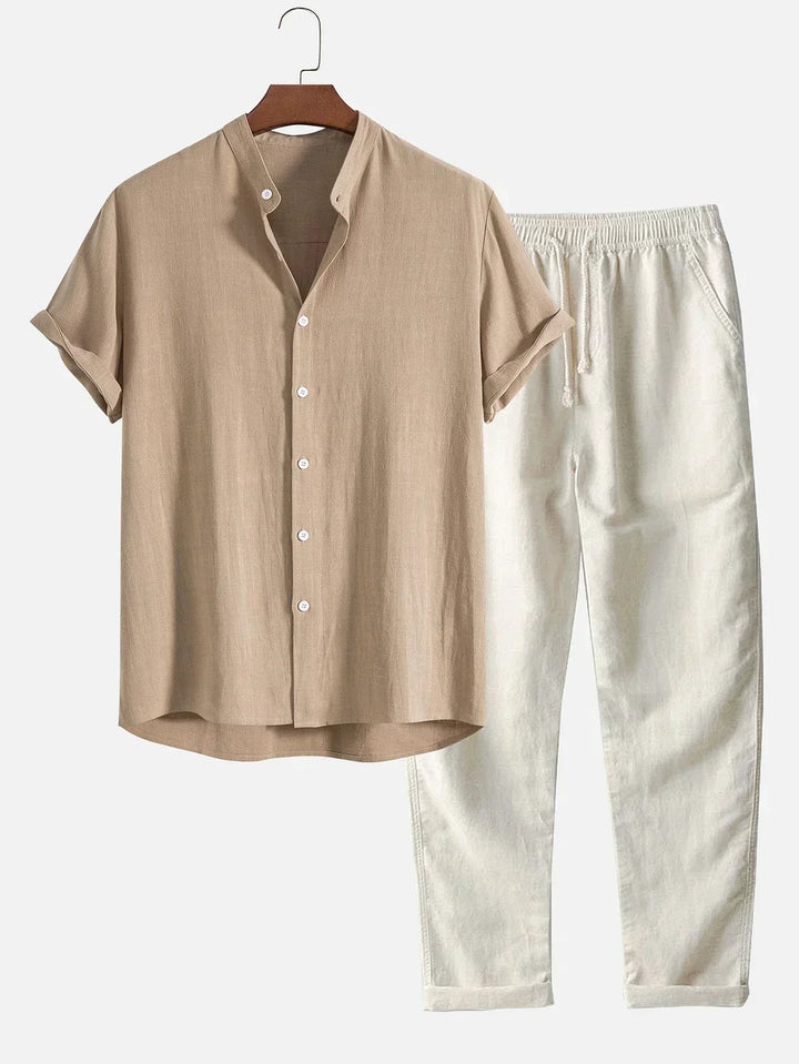 Jonas™ Hemd mit Kragen und Leinenhose