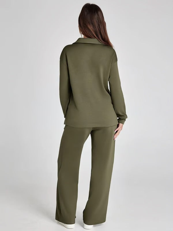 Carly™ - Elegantes Schlaghosen-Set mit hoher Taille