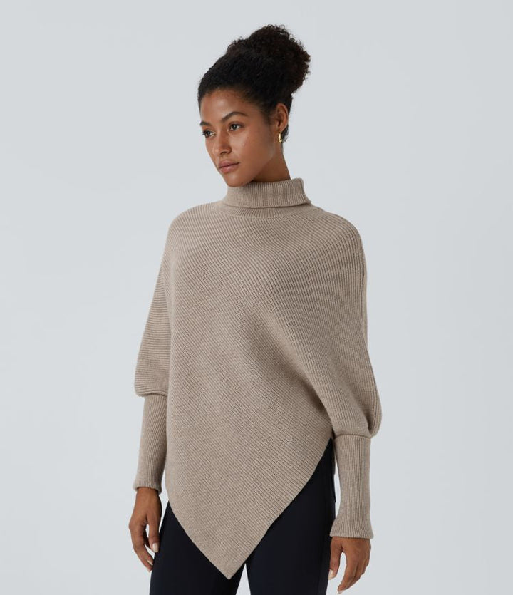 Amaya™ – Asymmetrischer Rollkragenpullover