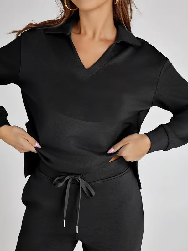 Carly™ - Elegantes Schlaghosen-Set mit hoher Taille