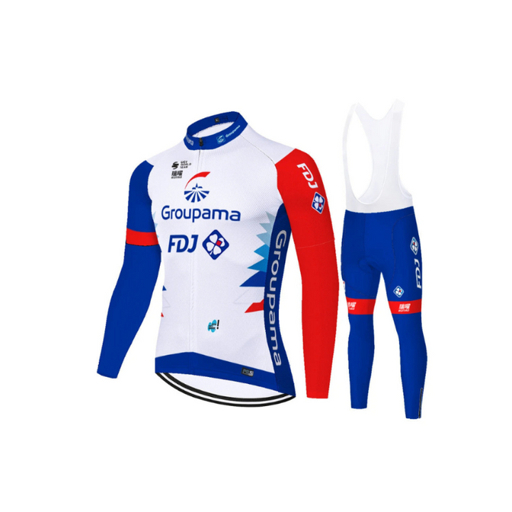 FDJ - Langarm-Professionelles Radsport-Set