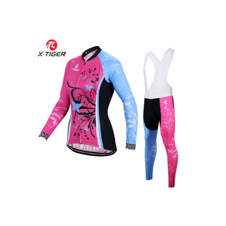 X-Tiger - Damen Langarm-Radsport-Set