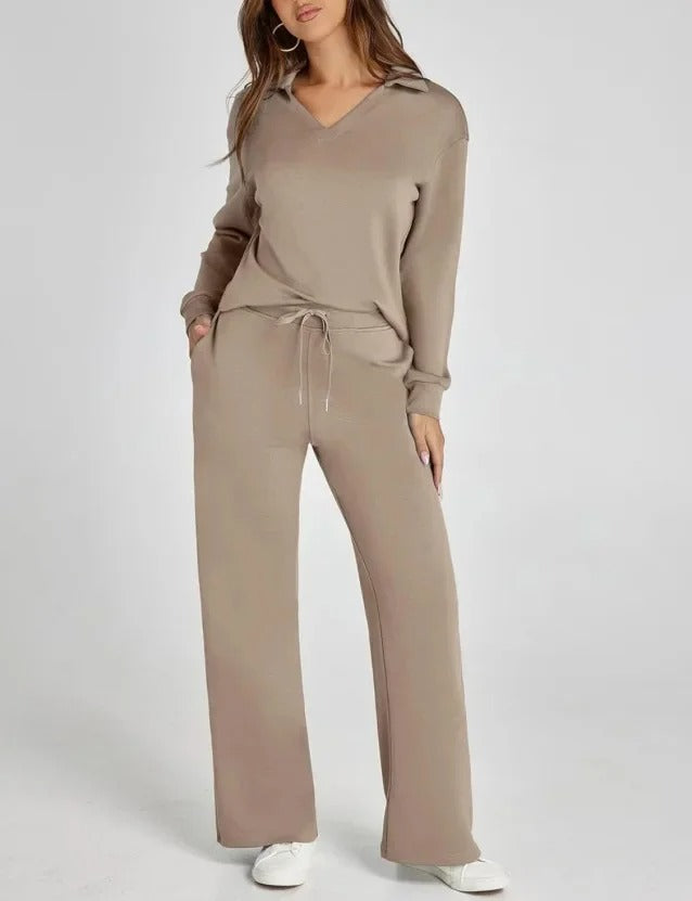 Carly™ - Elegantes Schlaghosen-Set mit hoher Taille