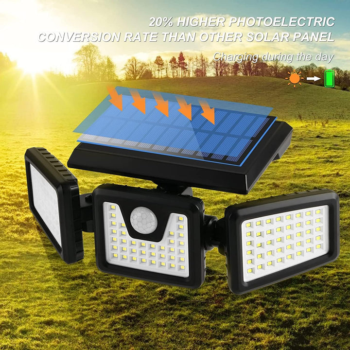 FLOWood™ | Solarbetriebene Bewegungsmelder Lichter im 2er-Pack