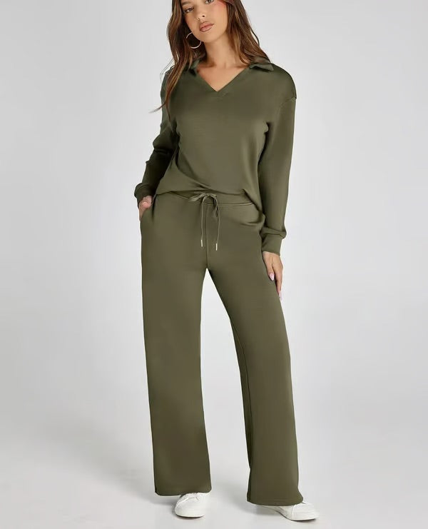 Carly™ - Elegantes Schlaghosen-Set mit hoher Taille