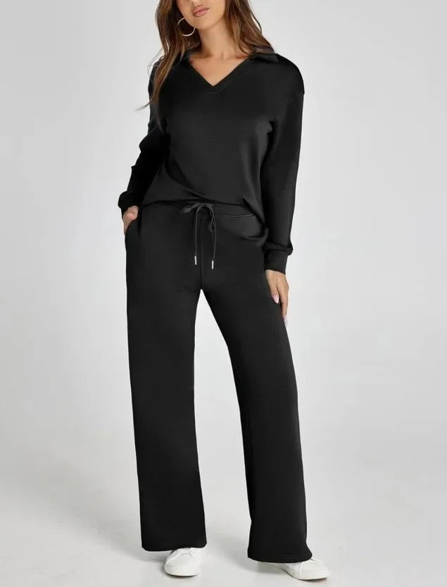 Carly™ - Elegantes Schlaghosen-Set mit hoher Taille