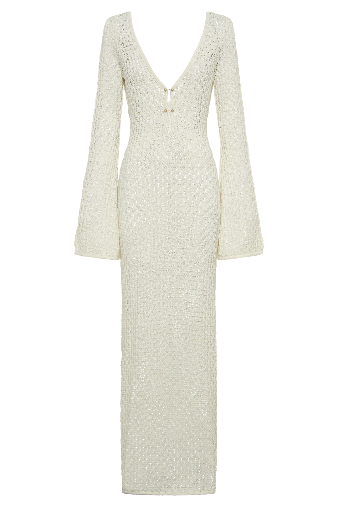 Hanna™ -  Weißer lang gestrickter Überwurf