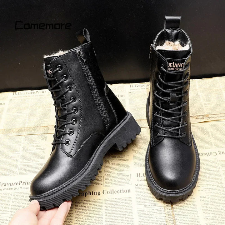 Lena™ | Winterstiefel aus Warmleder