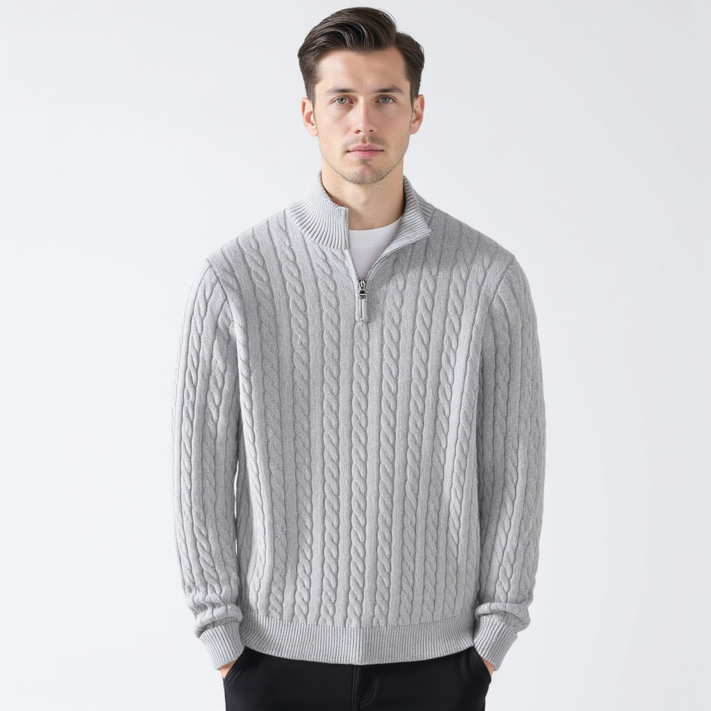 Giuseppe™ - Luxe Strickpullover mit Reißverschluss