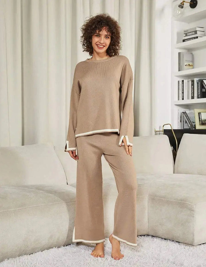 Ella™ Classy Elastic gestricktes Lounge-Set