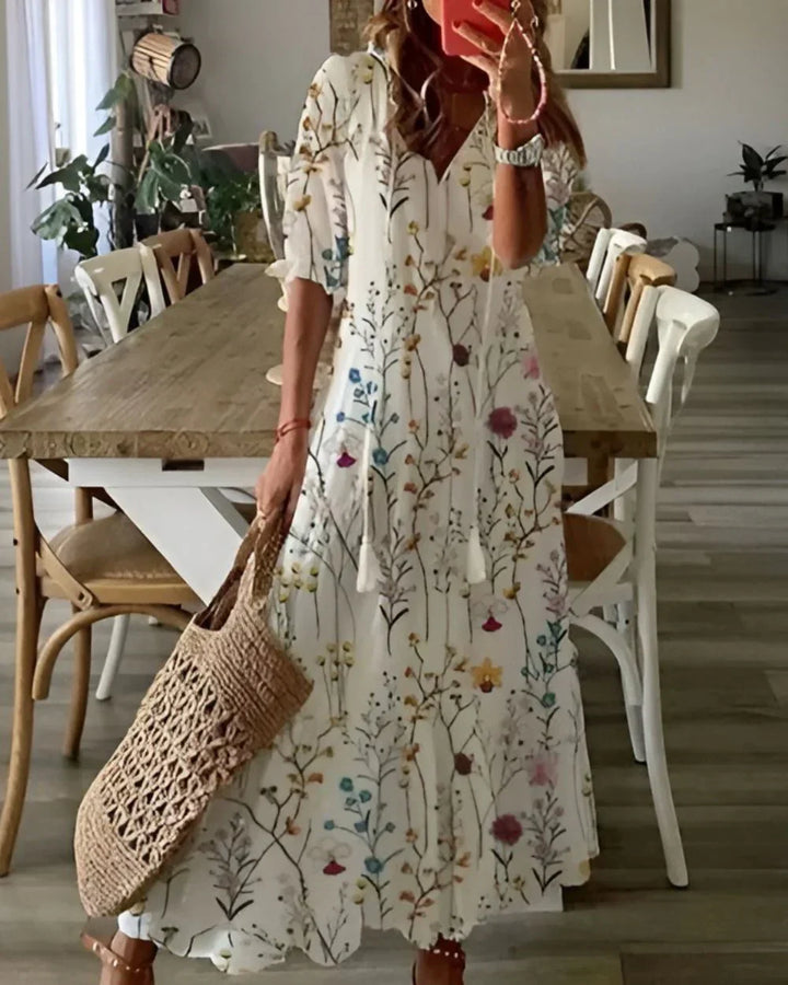 Celina™ | Boho Bauchbedeckendes Kleid
