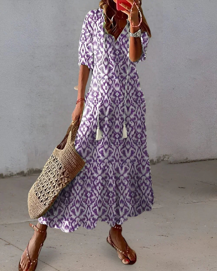 Celina™ | Boho Bauchbedeckendes Kleid