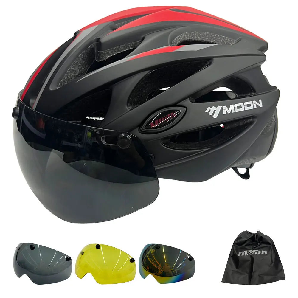 Moon – PRO Fahrradhelm mit integriertem Visier
