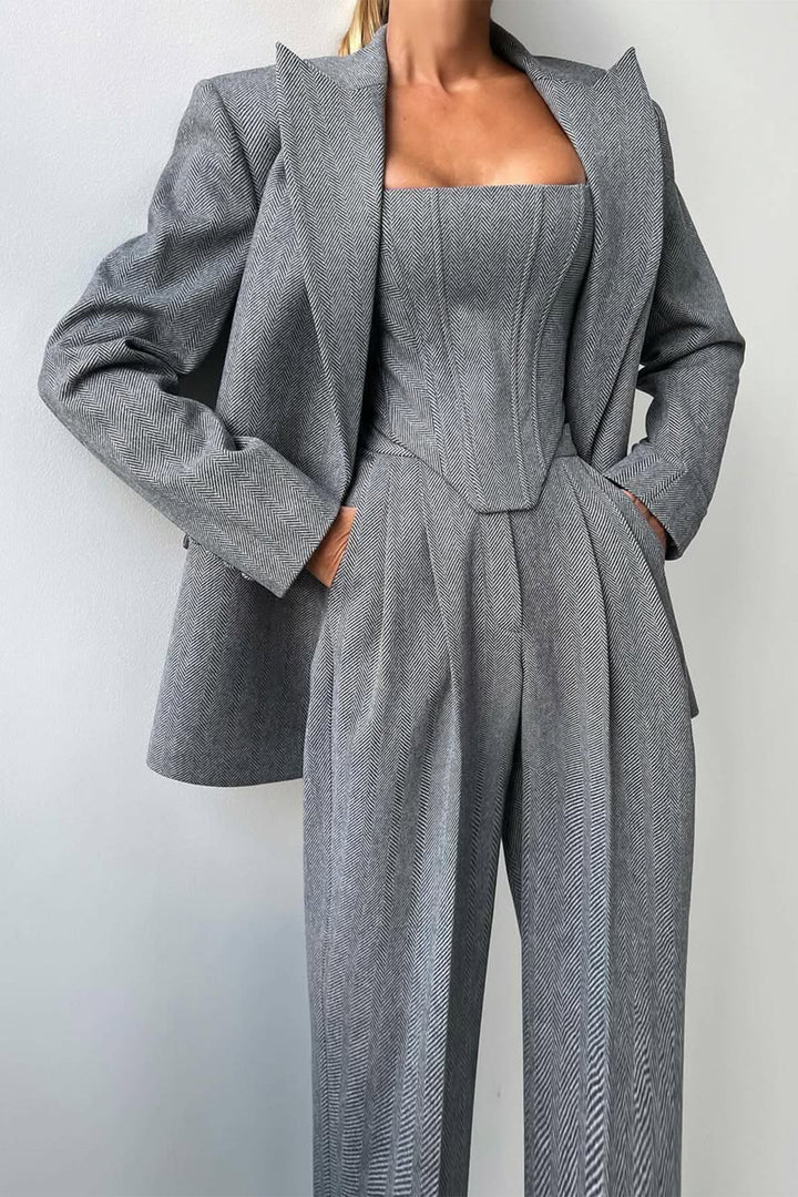 Dolce™ - Dreiteiliges Set mit doppelreihigem Blazer