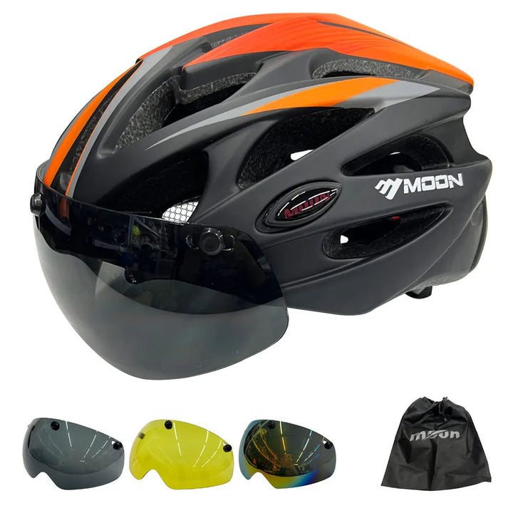 Moon – PRO Fahrradhelm mit integriertem Visier