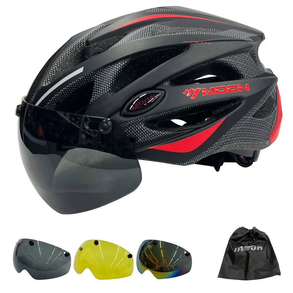 Moon – PRO Fahrradhelm mit integriertem Visier