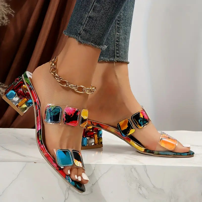 Chiara™ – Bunte Sandalen mit doppeltem Riemen