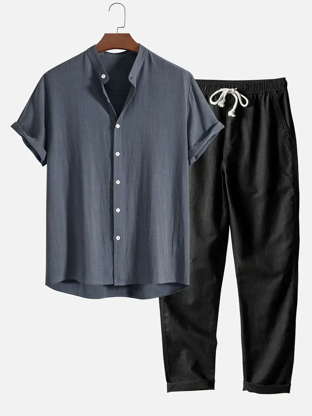 Jonas™ Hemd mit Kragen und Leinenhose