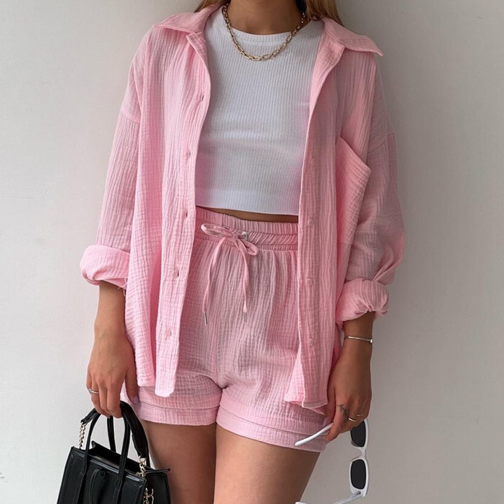 Amelie™ - Lässiges Baumwoll-Loungewear-Set