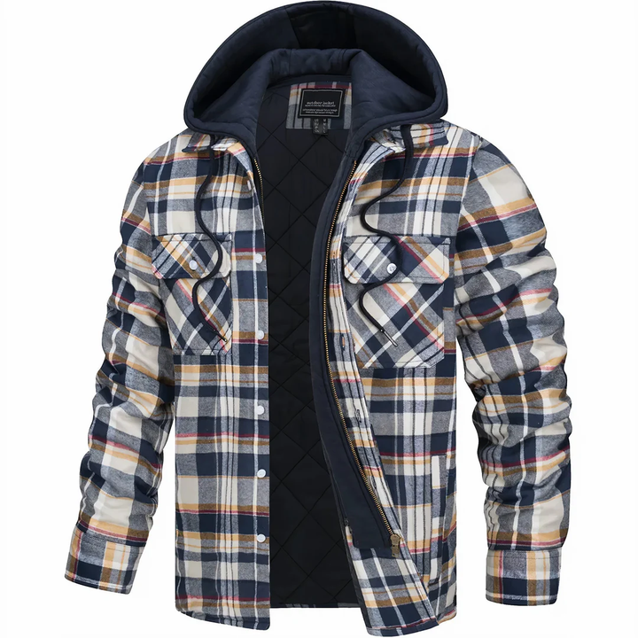 Jackson™ | Karierte Jacke mit Reißverschluss