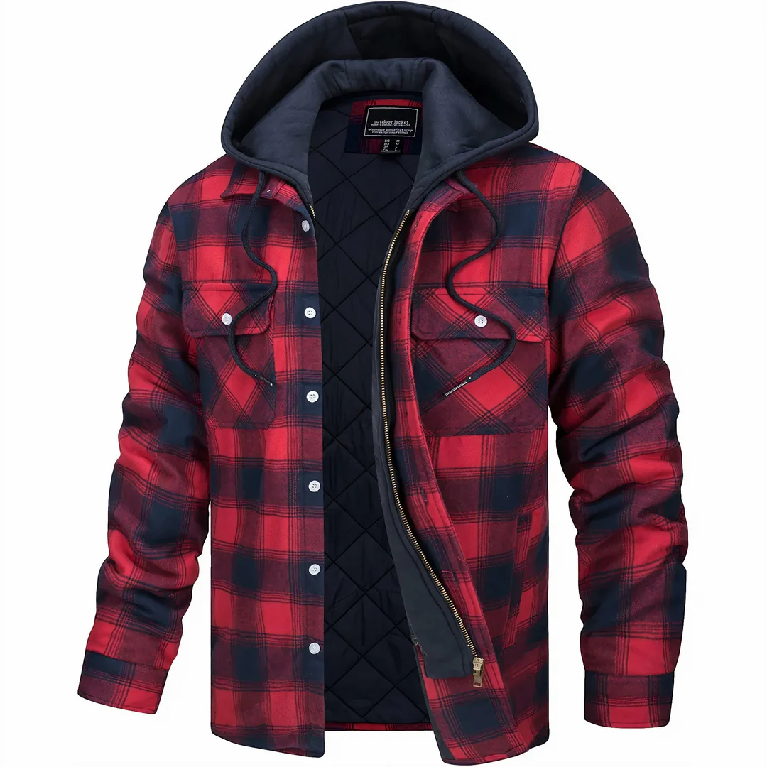 Jackson™ | Karierte Jacke mit Reißverschluss