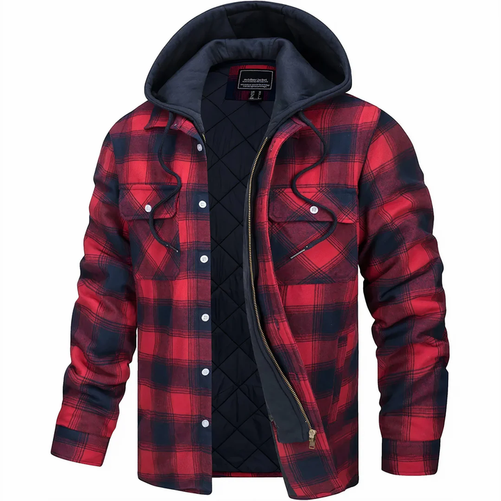 Jackson™ | Karierte Jacke mit Reißverschluss