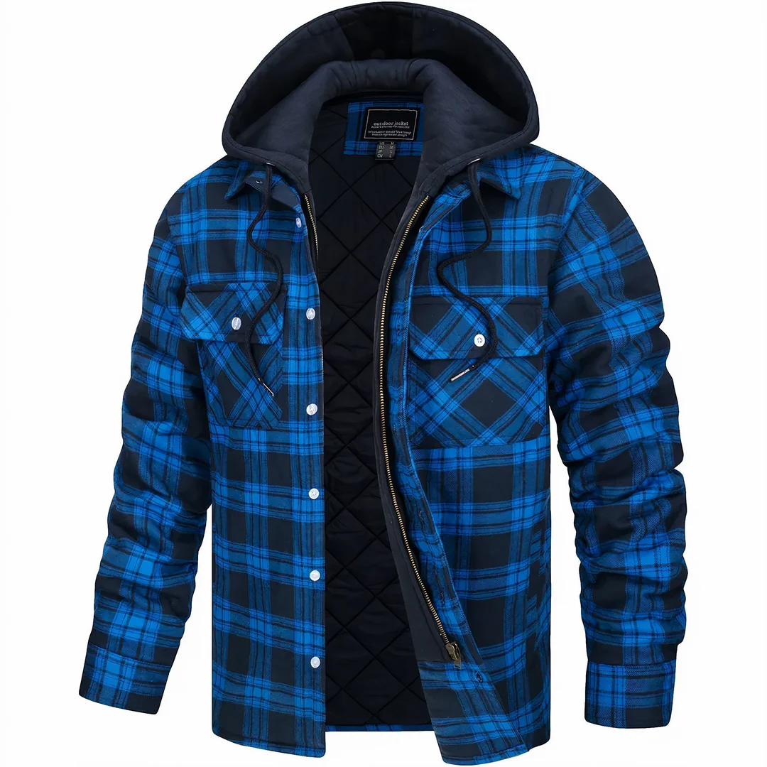 Jackson™ | Karierte Jacke mit Reißverschluss