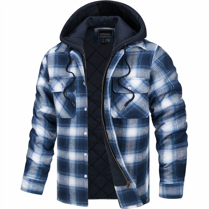 Jackson™ | Karierte Jacke mit Reißverschluss