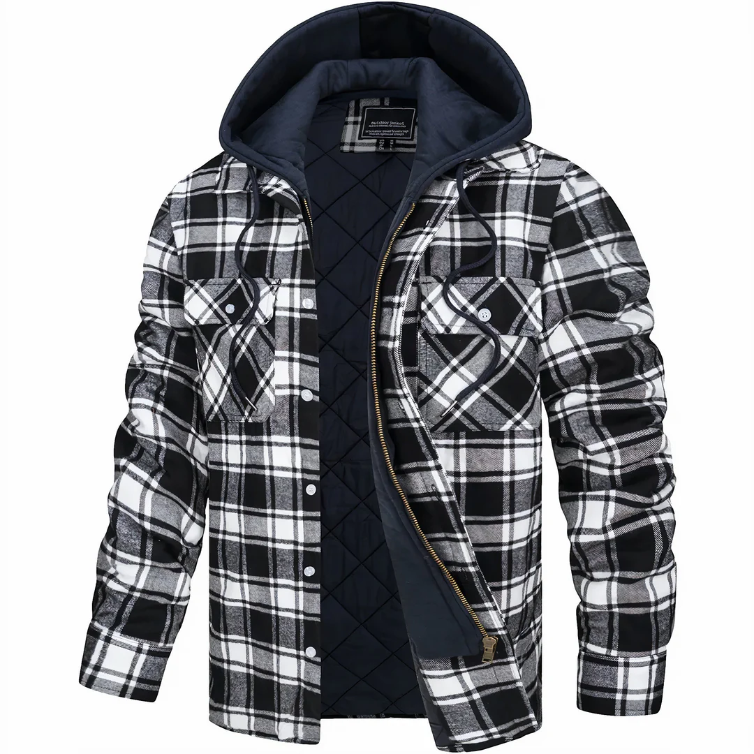 Jackson™ | Karierte Jacke mit Reißverschluss