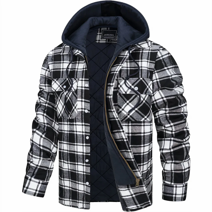 Jackson™ | Karierte Jacke mit Reißverschluss