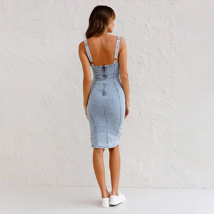 Mona - Denim-Camisole-Kleid